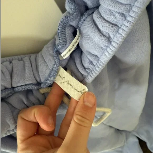 Urban Outfitters Light Blue Wide Leg Sweatpants Lounge Pants - Picture 2 of 2